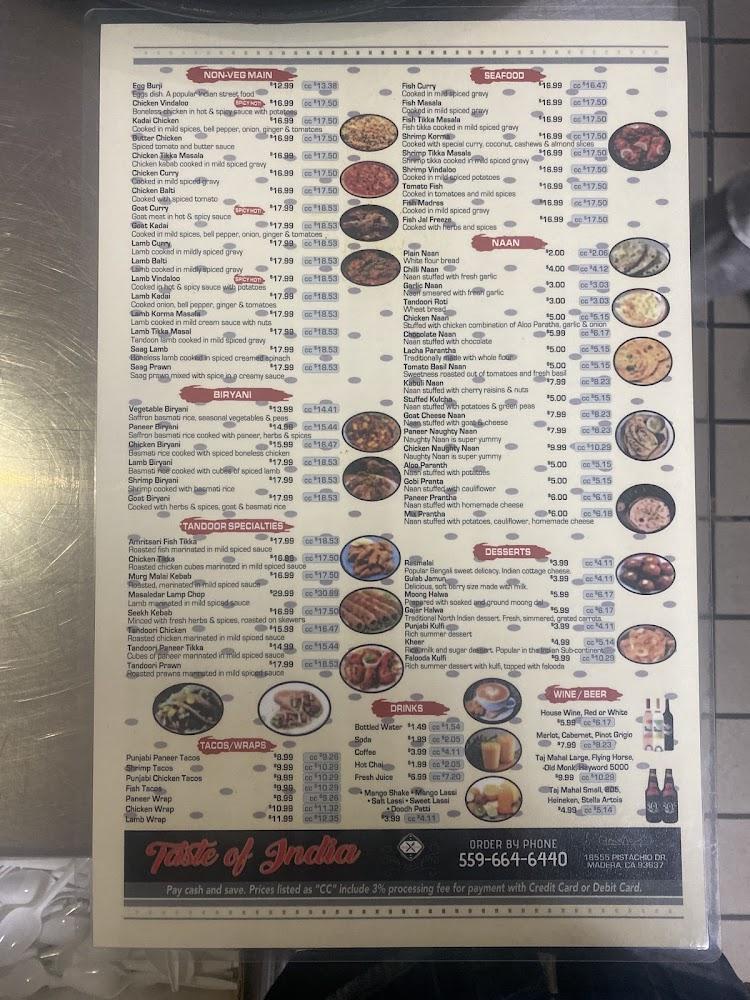 Taste of India Menu image 1